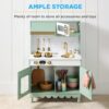 Pretend Play Cottage Kitchen Wooden Toy Set for Kids w/ 5 Accessories
