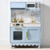 Pretend Play Cottage Kitchen Wooden Toy Set for Kids w/ 5 Accessories
