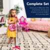 Kids Pretend Play Guitar Musical Instrument Toy w/ Microphone, Stand - 19in