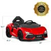 Alternate view of 12V Kids Ride-On Car Officially Licensed Lamborghini Revuelto w/ Remote