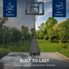 Adjustable 4.4-10ft Basketball Hoop, w/ Shatterproof Backboard, Ball Return