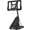Adjustable 4.4-10ft Basketball Hoop, w/ Shatterproof Backboard, Ball Return